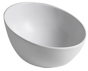 Biała ceramiczna okrągła umywalka ø 44,5 cm Dome Obliquo – Sapho