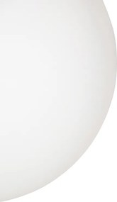 Inteligentna skandynawska lampa wisząca złota z opalowym szkłem 40 cm z WiFi A60 - Ball 40