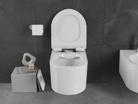Mexen Sofia miska wc Rimless z deską wolnoopadającą slim, duroplast, biała połysk - 30540100