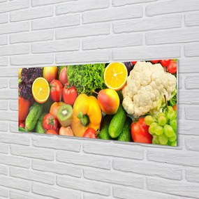 Szklany Panel Zielona Kompozycja Warzywna