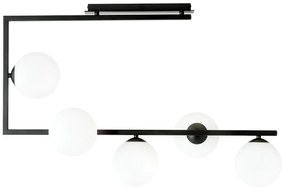Modernistyczna lampa sufitowa z mlecznymi kloszami  - D108-Solini