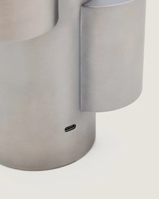 Metalowa lampa stołowa LED ze ściemniaczem w kolorze srebra (wysokość 26,5 cm) Adrina – Kave Home