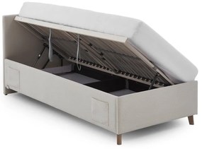 Beżowe łóżko dziecięce ze schowkiem 90x200 cm Cool – Meise Möbel