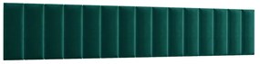 Zestaw 15 paneli tapicerowanych QUADRATTA 210x60 zielony ELTAP