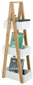 Bambusowy regał Vego, 30 x 18,5 x 81 cm