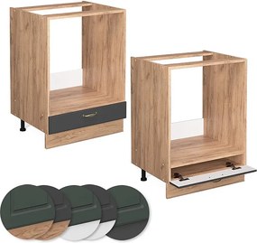 Szafka kuchenna antracytowo-złoty 60x60x82 fame-line