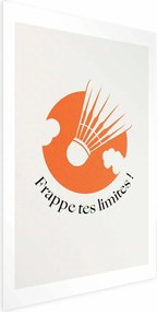 Plakat Lotka na tle pomarańczu 60x90 cm bez ramy z marginesem ARTGEIST B