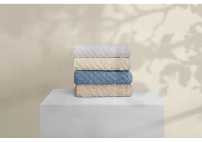 Żółto-niebieskie bawełniane ręczniki frotte zestaw 4 szt. 50x90 cm – Foutastic