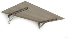Stół składany na ścianie, 1200 x 600 mm, nośność 30 kg, dąb naturalny