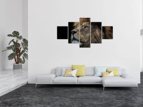 Obraz - Majestatyczny lew (125x70 cm)