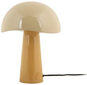 Lampa stołowa w kolorze ochry z metalowym kloszem (wysokość 33 cm) Grato – Leitmotiv