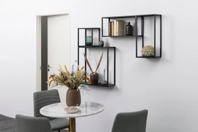 Zestaw 4 metalowych półek wiszących Geelong
