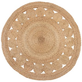 Dywan jutowy Flair Rugs Arya, ø 150 cm
