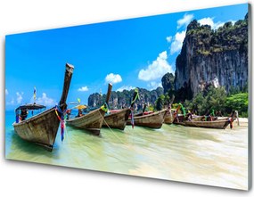 Szkło nad Blatem Łódź Rybacka Na Piasku