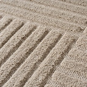 Dywan nowoczesny 3D Art beżowy Kwadraty 120 cm x 170 cm