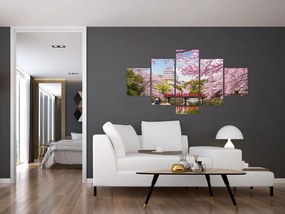 Obraz wiśni japońskiej (125x70 cm)