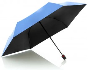 KNIRPS U.200 BLUE WITH BLACK - elegancki damski parasol w pełni automatyczny