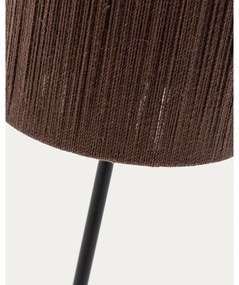 Lampa stołowa z litego drewna akacjowego w ciemnym naturalnym kolorze (wysokość 147 cm) Kor – Kave Home