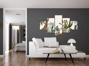 Obraz - Mieszkańcy Afryki (125x70 cm)