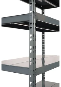 Regał półkowy 1+1 GRATIS, 1800x1600x600 mm, 5 półek, nośność półki 200 kg, podstawowy