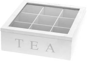 Drewniana herbaciarka TEA, 9 przegródek
