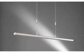 Metalowa lampa wisząca LED ze ściemniaczem w kolorze srebra Vitan – Fischer &amp; Honsel