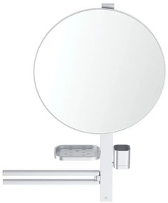 Lustro z półką/z wieszakiem ścienne ø 51 cm ALU+ – Ideal Standard