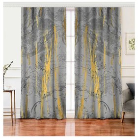 Szaro-złote zasłony zestaw 2 szt. 140x260 cm – Mila Home