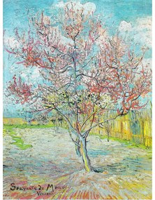 Obraz – reprodukcja 50x70 cm Pink Peach Trees, Vincent van Gogh – Fedkolor