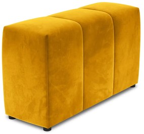 Żółte aksamitne oparcie do sofy modułowej Rome Velvet – Cosmopolitan Design