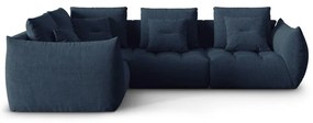 Ciemnoniebieski narożnik (lewostronny/w kształcie litery L) Bloom – Micadoni Home