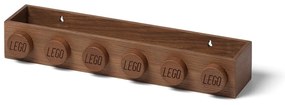 Dziecięca półka z drewna dębowego bejcowanego na ciemno LEGO® Wood