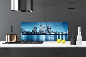 Panel Szklany Sylwetka Miejskich Wieżowców