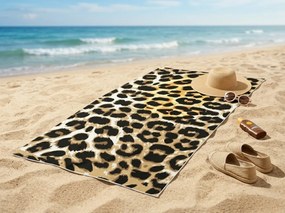 Szybkoschnący XL ręcznik plażowy SAVANNA kolorowy 100 x 180 cm, 100% mikrofibra