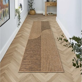 Dywan Kansas Wewnątrz Zewnątrz Styl Juta designerski Odporny Pogodę - Natura - 80 x 250 cm