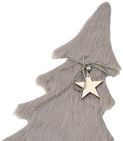Choinka dekoracyjna z futerkiem LUSH 28 cm - różne kolory Kolor: Brązowy