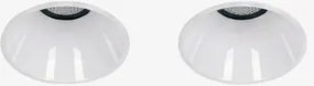 Pack 2 Wpuszczanych W Sufit Bezramkowych Downlightów Led, Okrągłych Ø3,6 Cm, Wykonanych Z Aluminium Orelva Biała Ciepła 2700 K & Biała & 3 W & 38º -