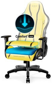 Fotel gamingowy Diablo X-One 2.0 Normal Size, Electric Yellow