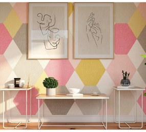 Białe/w naturalnym kolorze konsole zestaw 3 szt. z blatem w dekorze jesionu 50x100 cm Dante – Støraa