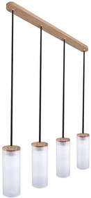 Czarna nowoczesna lampa wisząca nad wyspę - 12X S239 T3-B40