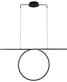 Lampa wisząca LED na lince ODETTA LED/42W/230V 4000K czarna