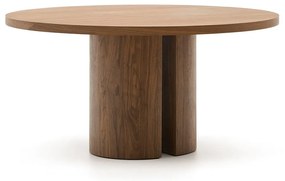 Okrągły stół z blatem w dekorze orzecha ø 150 cm Nealy – Kave Home