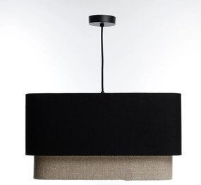 Lampa wisząca KWADRO DUO 006 51x47cm czarna/beżowa BPS KONCEPT