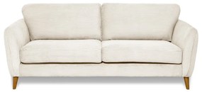 Biała sztruksowa sofa 206 cm Paris – Scandic