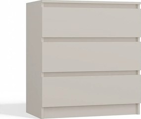 Komoda: 3 szuflady, kaszmir, 40 x 75 x 70 cm