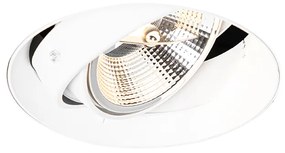 Nowoczesny reflektor wnękowy biały GU10 AR111 okrągły bez obramowania - Oneon