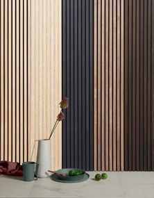 Drewniany panel akustyczny, 2400 x 600 mm, dąb