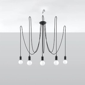 Czarna lampa wisząca 300x300 cm Spider – Nice Lamps