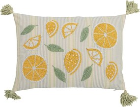 Bawełniana poduszka dekoracyjna 35x50 cm Lemon – Bloomingville