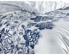 BedTex Bawełniana pościel Armina niebieska, 220 x 200 cm, 2 szt. 70 x 90 cm, 220 x 200 cm, 2 szt. 70 x 90 cm